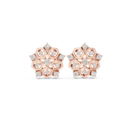 0.21 CT Hexagon Cluster Diamond Stud Earrings
