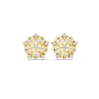 0.21 CT Hexagon Cluster Diamond Stud Earrings