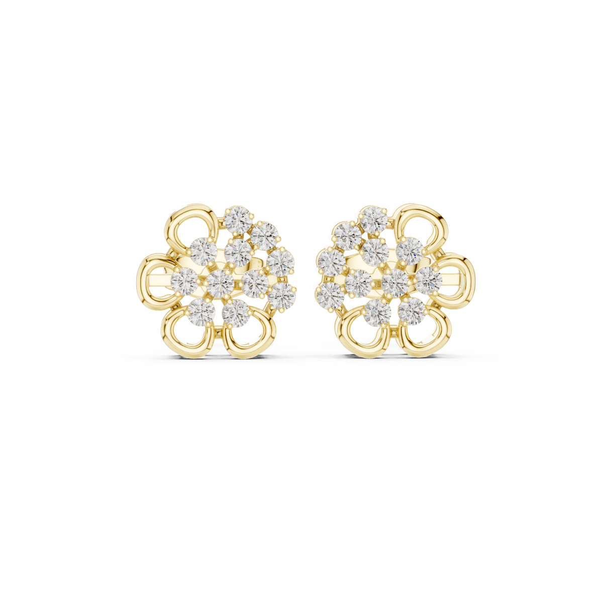 Blooming Grace Diamond Earrings, additional photo — Jewelix Atelier