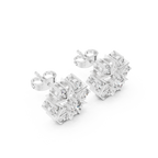 1.38 CT Round Diamond Celestial Star Stud Earrings
