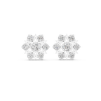 1.38 CT Round Diamond Celestial Star Stud Earrings