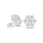 1.38 CT Round Diamond Celestial Star Stud Earrings