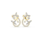 0.50 CT Nature-Inspired Marquise Diamond Drop Stud Earrings