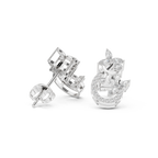 0.50 CT Nature-Inspired Marquise Diamond Drop Stud Earrings