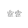 0.62 CT Floral Marquise Diamond Stud Earrings