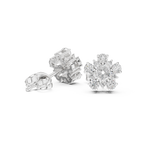 0.62 CT Floral Marquise Diamond Stud Earrings