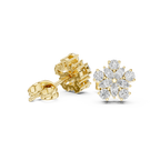 0.62 CT Floral Marquise Diamond Stud Earrings