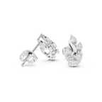0.45 CT Marquise Diamond Nature Leaf Stud Earrings