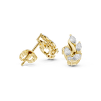 0.45 CT Marquise Diamond Nature Leaf Stud Earrings