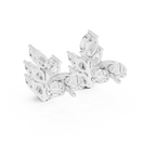 0.56 CT Marquise Cut Diamond Leaf Stud Earrings
