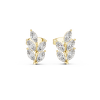 0.56 CT Marquise Cut Diamond Leaf Stud Earrings