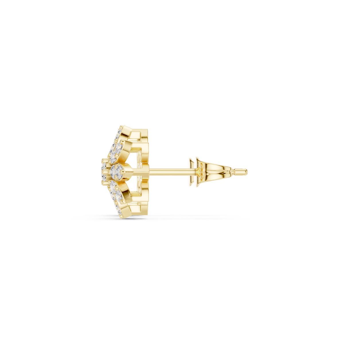 Eternal Blossom Diamond Earrings, product image — Jewelix Atelier
