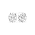 0.41 CT Floral Diamond Stud Earrings
