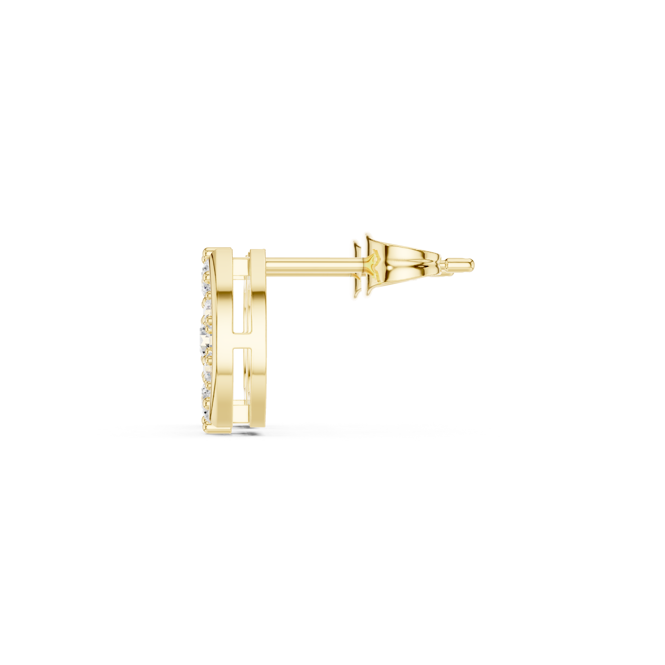 0.41 CT Floral Diamond Stud Earrings