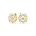 0.41 CT Floral Diamond Stud Earrings
