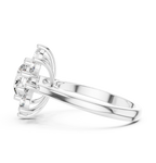 2.47 CT Floral Cluster Diamond Ring