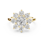 2.47 CT Floral Cluster Diamond Ring