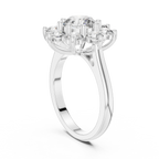 2.47 CT Floral Cluster Diamond Ring