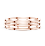 Modern Bezel Set Princess Diamond Band Ring