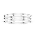Modern Bezel Set Princess Diamond Band Ring