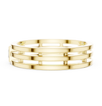 Modern Bezel Set Princess Diamond Band Ring