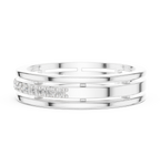 Modern Bezel Set Princess Diamond Band Ring