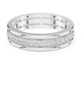 Modern Bezel Set Princess Diamond Band Ring