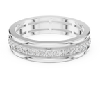 Modern Bezel Set Princess Diamond Band Ring