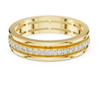 Modern Bezel Set Princess Diamond Band Ring