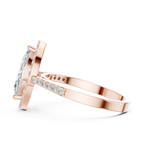 1.35 CT Marquise Cut Diamond Halo Engagement Ring