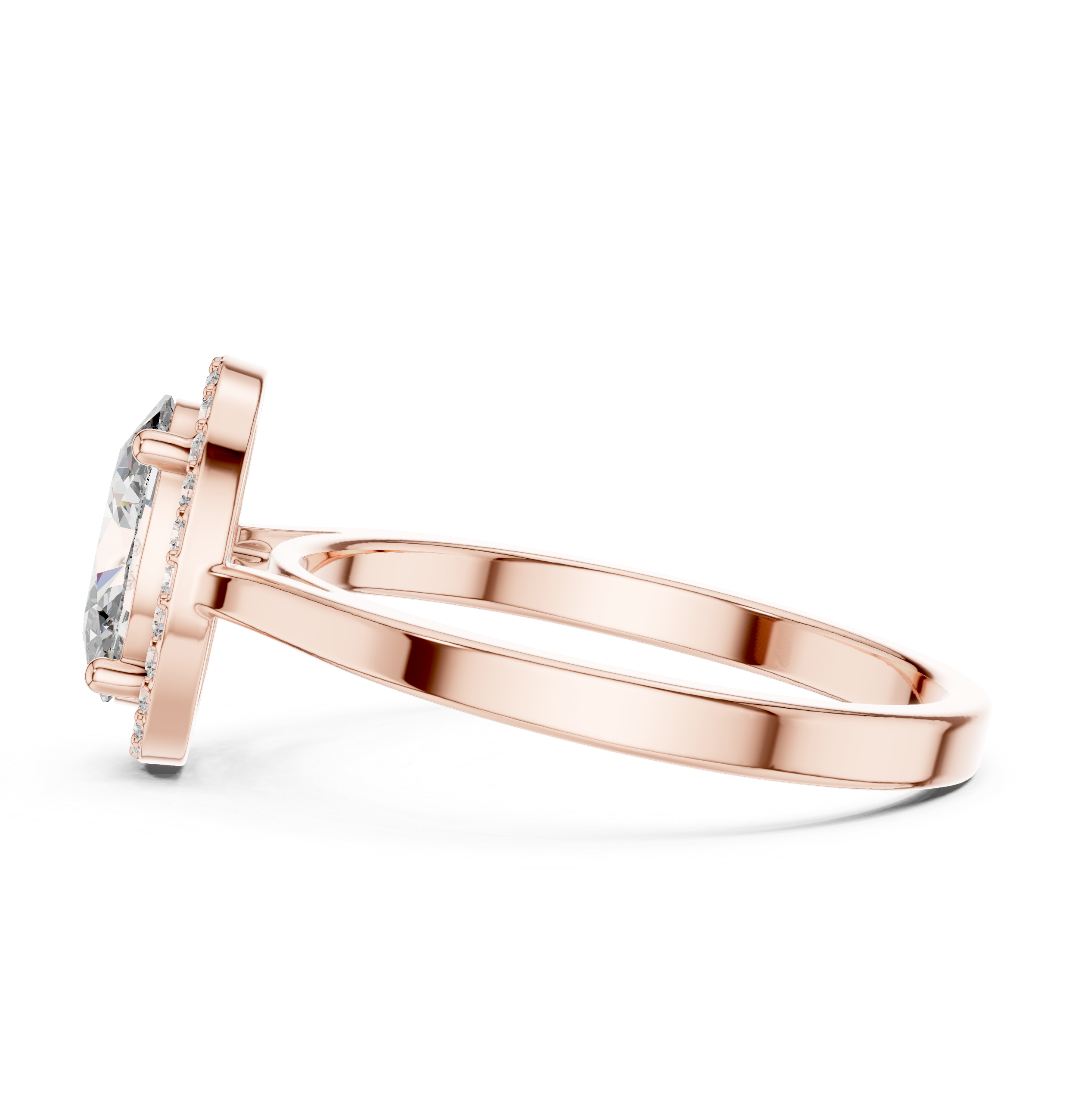 1.20 CT Oval Diamond Halo Engagement Ring