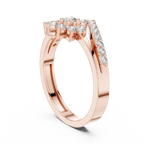 0.37 CT Vintage Halo Cluster Diamond Engagement Ring
