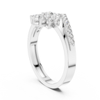 0.37 CT Vintage Halo Cluster Diamond Engagement Ring