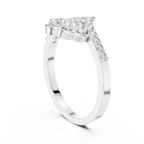 0.31 CT Vintage Halo Floral Diamond Ring