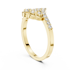 0.31 CT Vintage Halo Floral Diamond Ring
