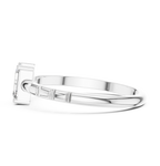 0.50 CT Emerald Cut Solitaire Diamond Ring
