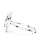 1.20 CT Pear Cut Halo Diamond Engagement Ring