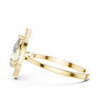1.20 CT Pear Cut Halo Diamond Engagement Ring