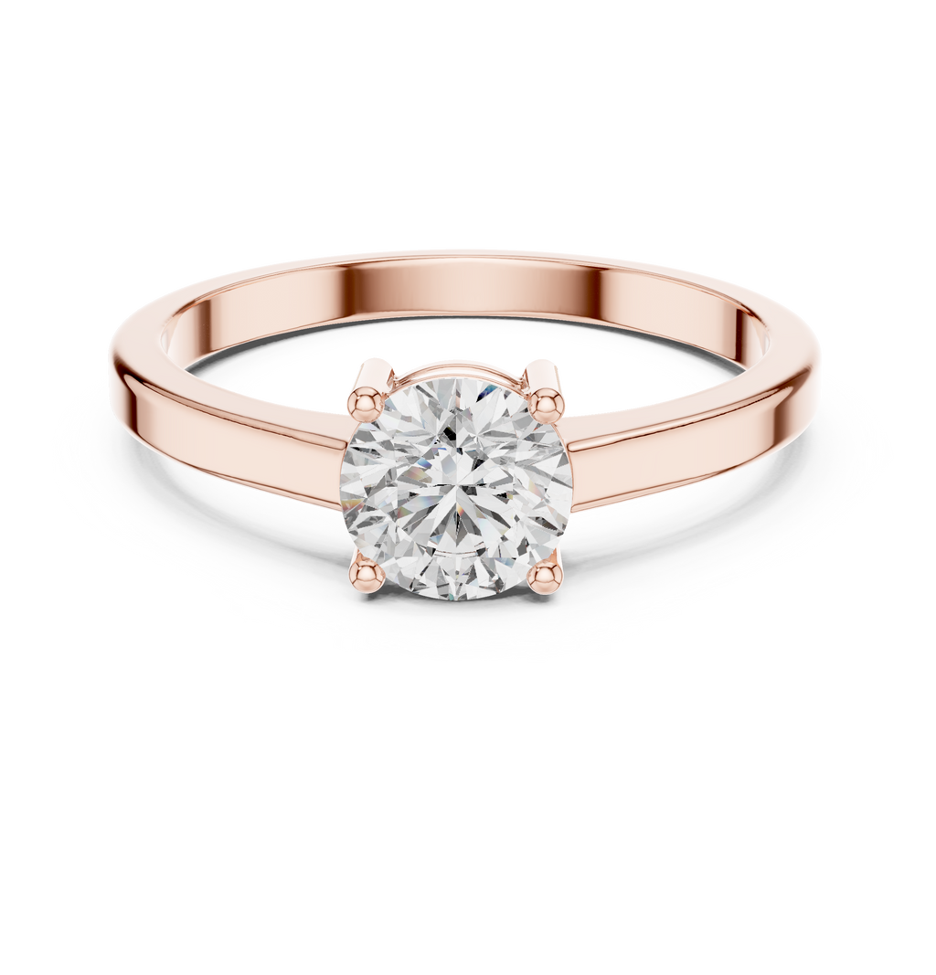 Classic Round Solitaire Diamond Engagement Ring