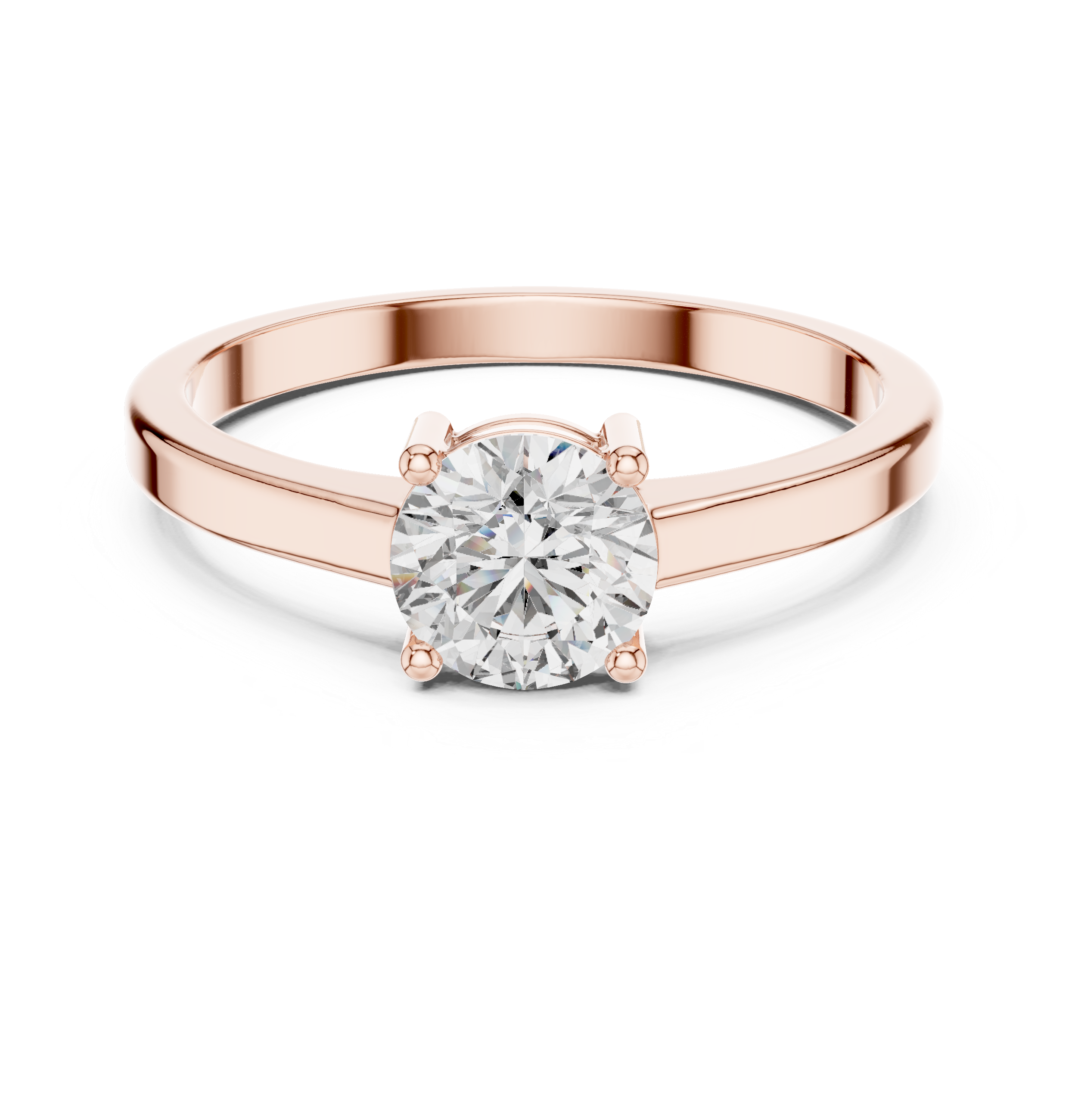 Classic Round Solitaire Diamond Engagement Ring