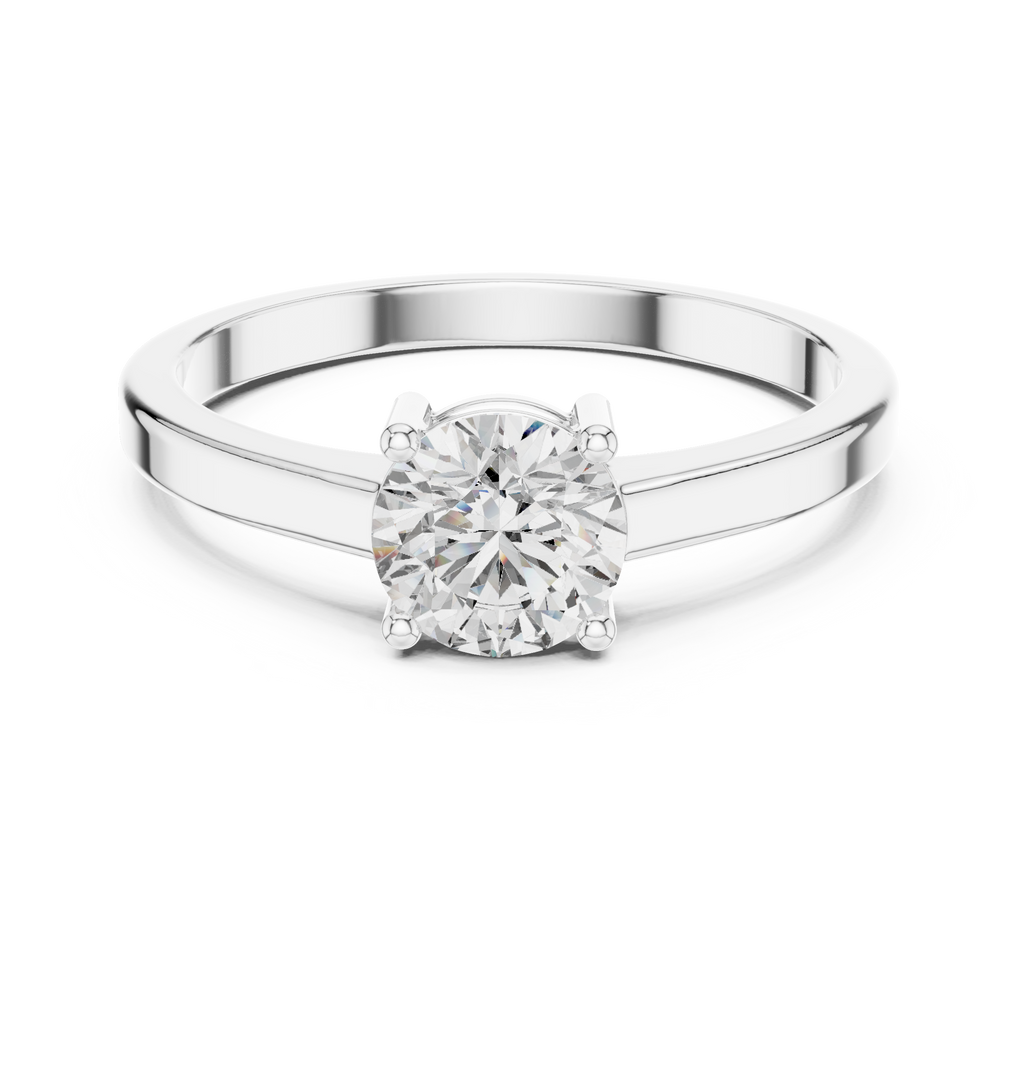 Classic Round Solitaire Diamond Engagement Ring