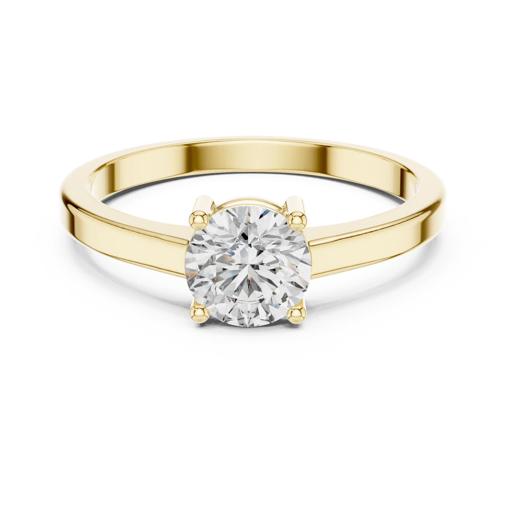 Classic Round Solitaire Diamond Engagement Ring