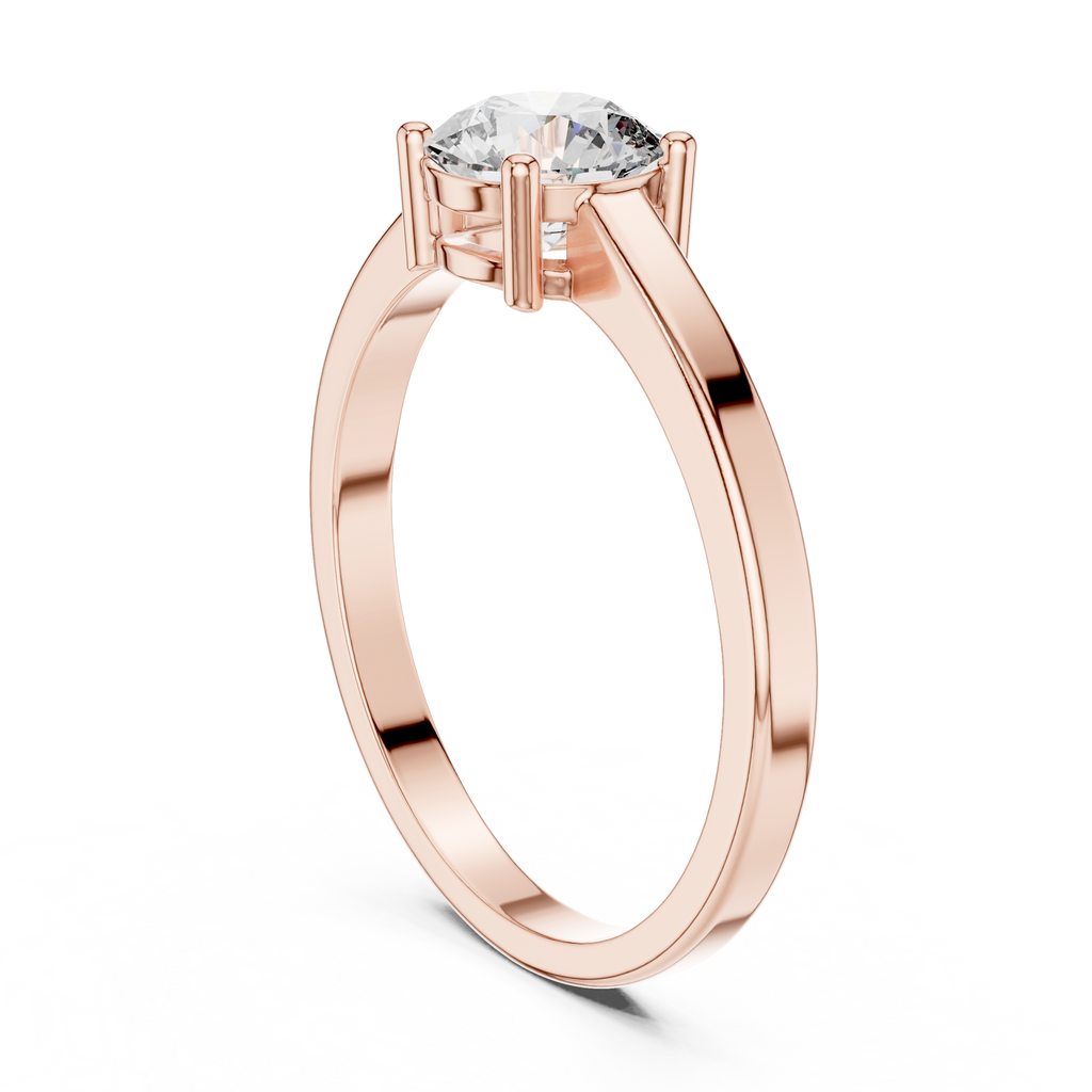 Classic Round Solitaire Diamond Engagement Ring