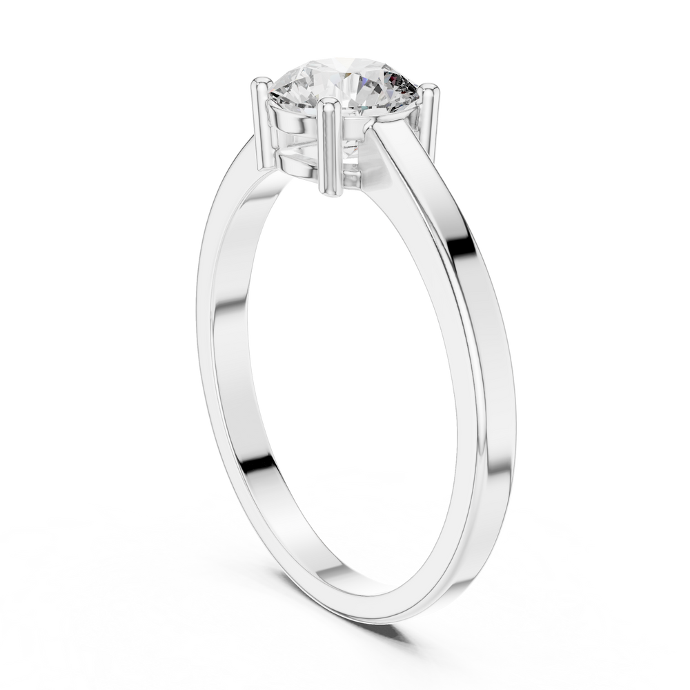 Classic Round Solitaire Diamond Engagement Ring