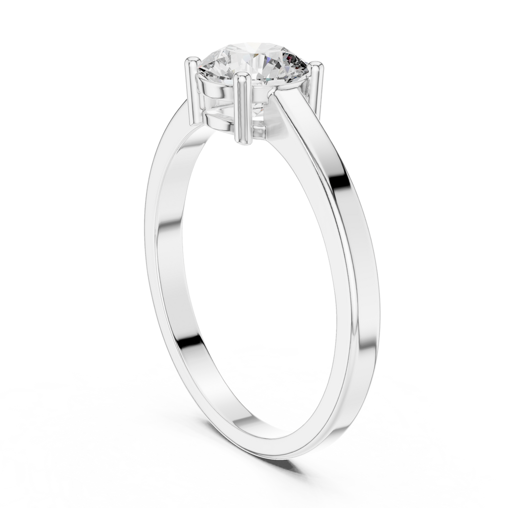 Classic Round Solitaire Diamond Engagement Ring