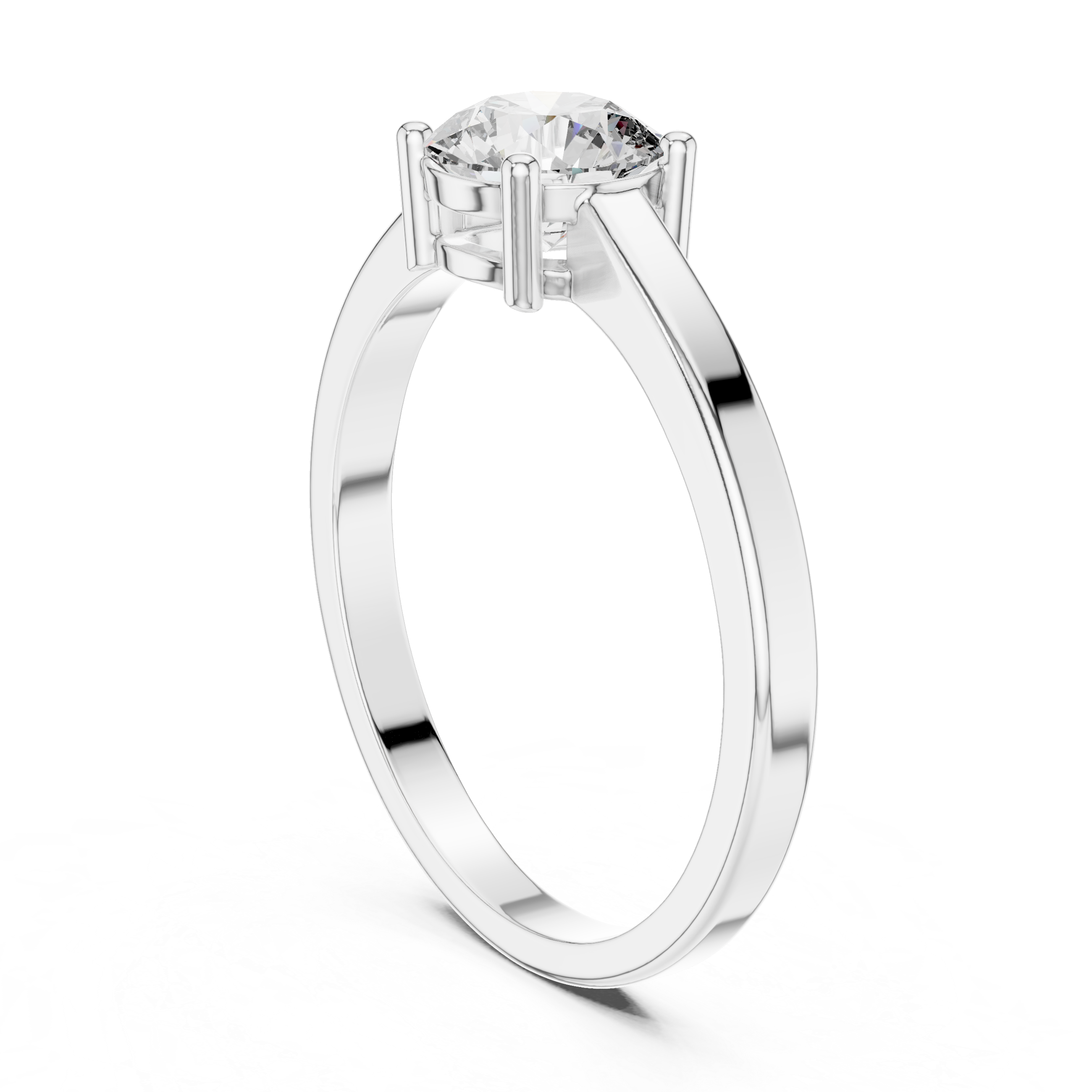 Classic Round Solitaire Diamond Engagement Ring