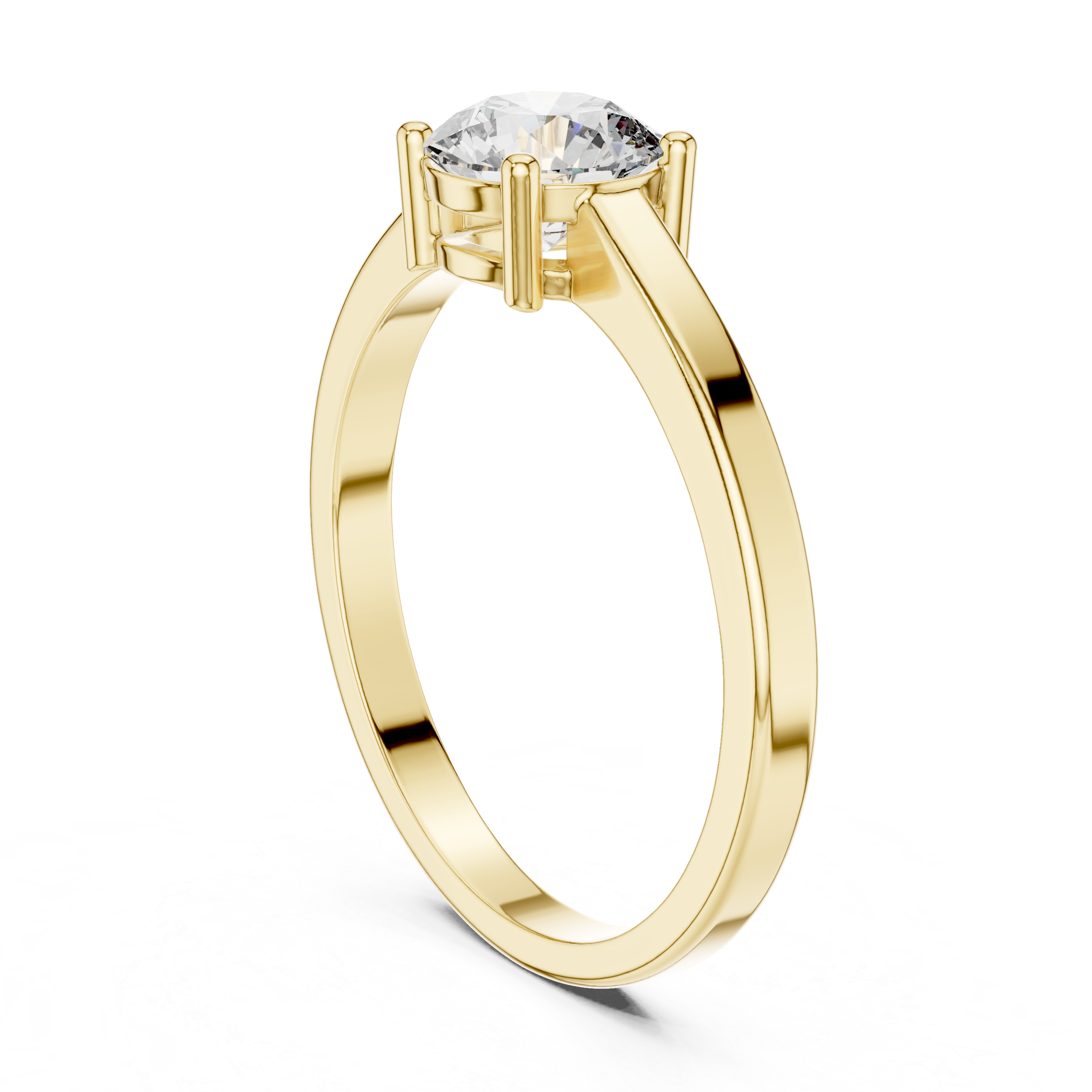 Classic Round Solitaire Diamond Engagement Ring