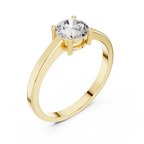 Classic Round Solitaire Diamond Engagement Ring