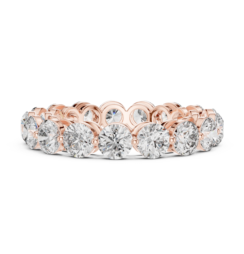 Round Diamond Eternity Band Ring 4.06 CTW