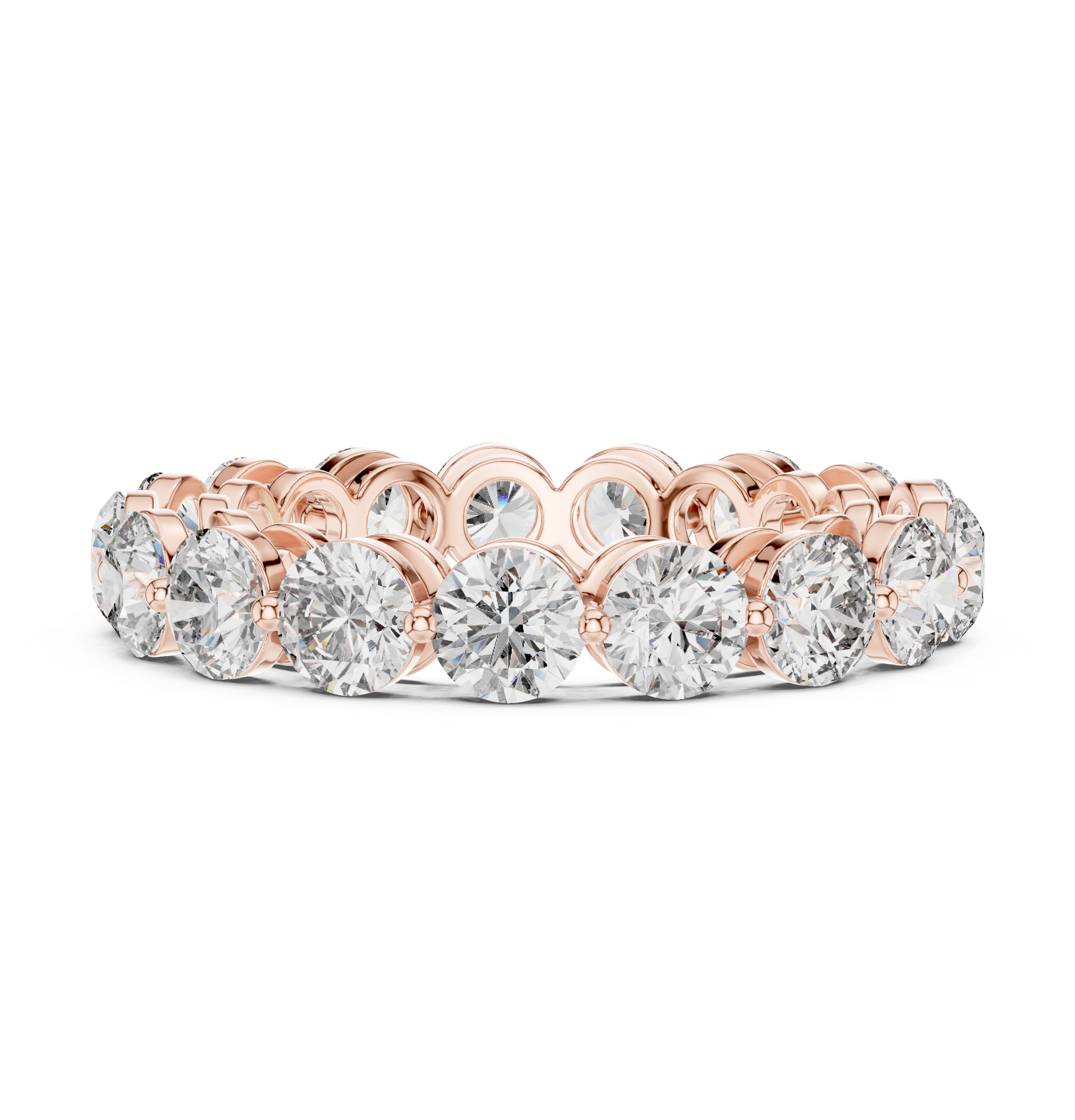 Round Diamond Eternity Band Ring 4.06 CTW